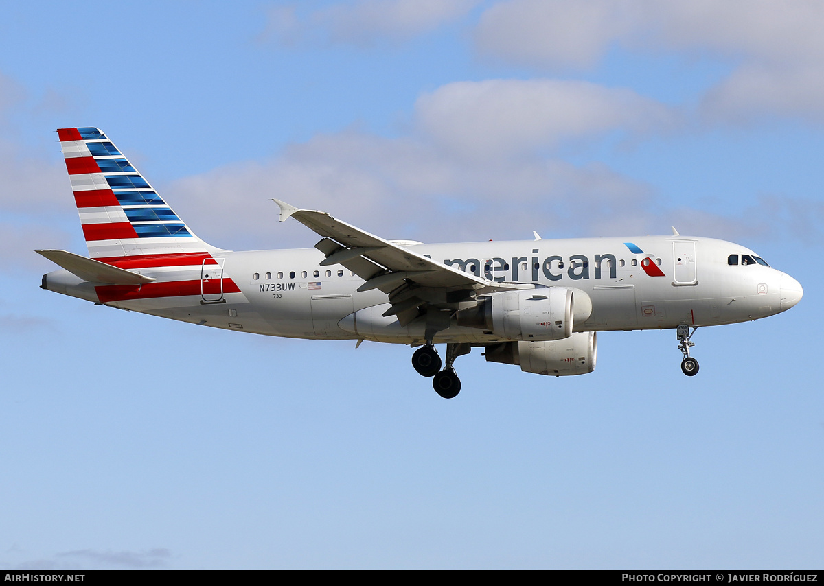 Aircraft Photo of N733UW | Airbus A319-112 | American Airlines | AirHistory.net #578235