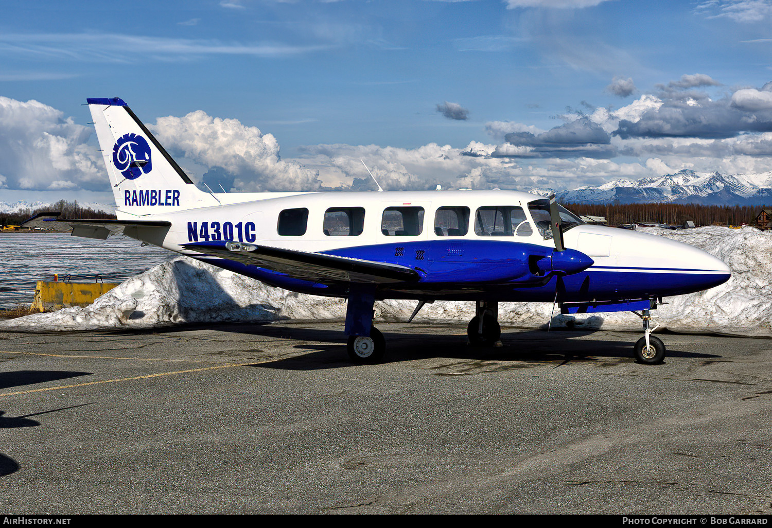 Aircraft Photo of N4301C | Piper PA-31-350 T-1020 | Rambler Air | AirHistory.net #578248