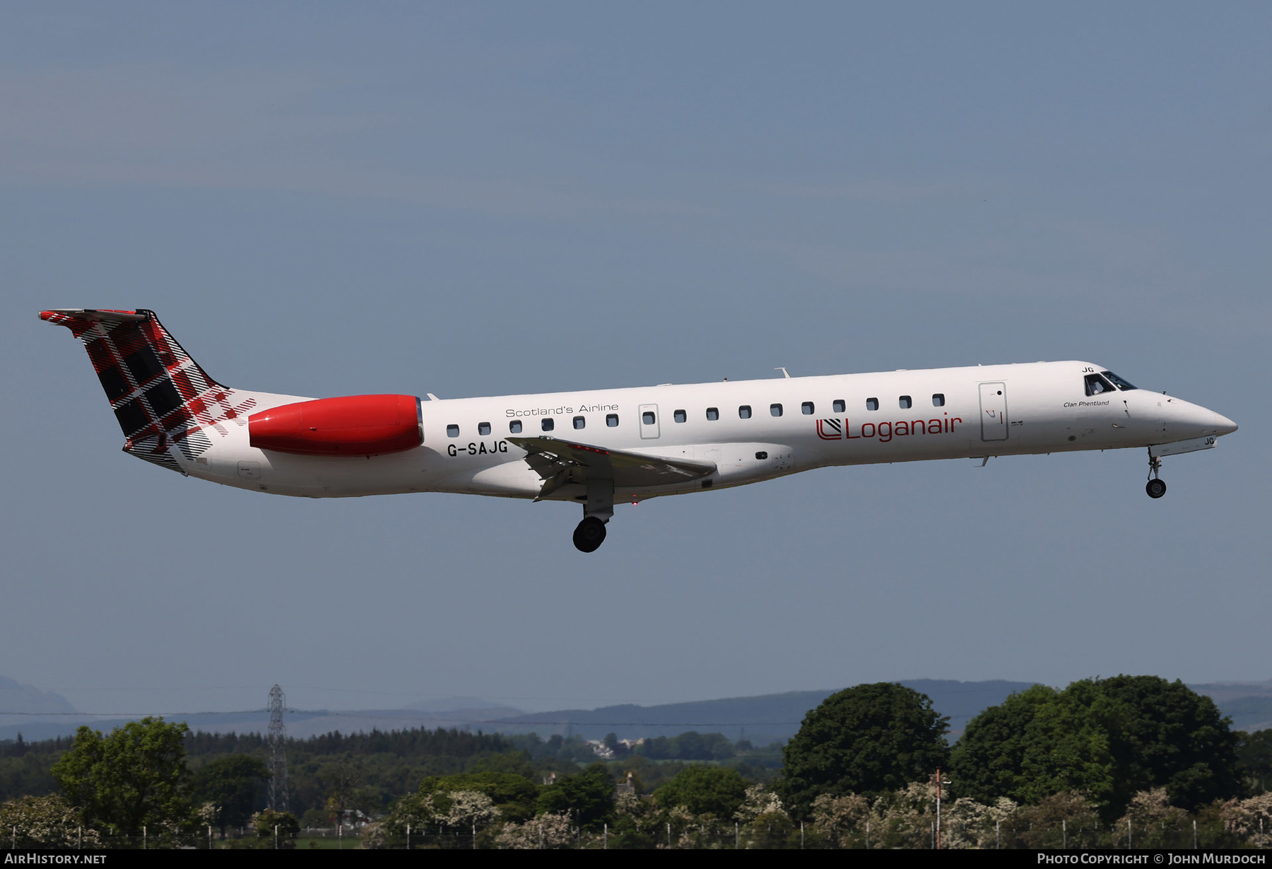 Aircraft Photo of G-SAJG | Embraer ERJ-145EP (EMB-145EP) | Loganair | AirHistory.net #578257