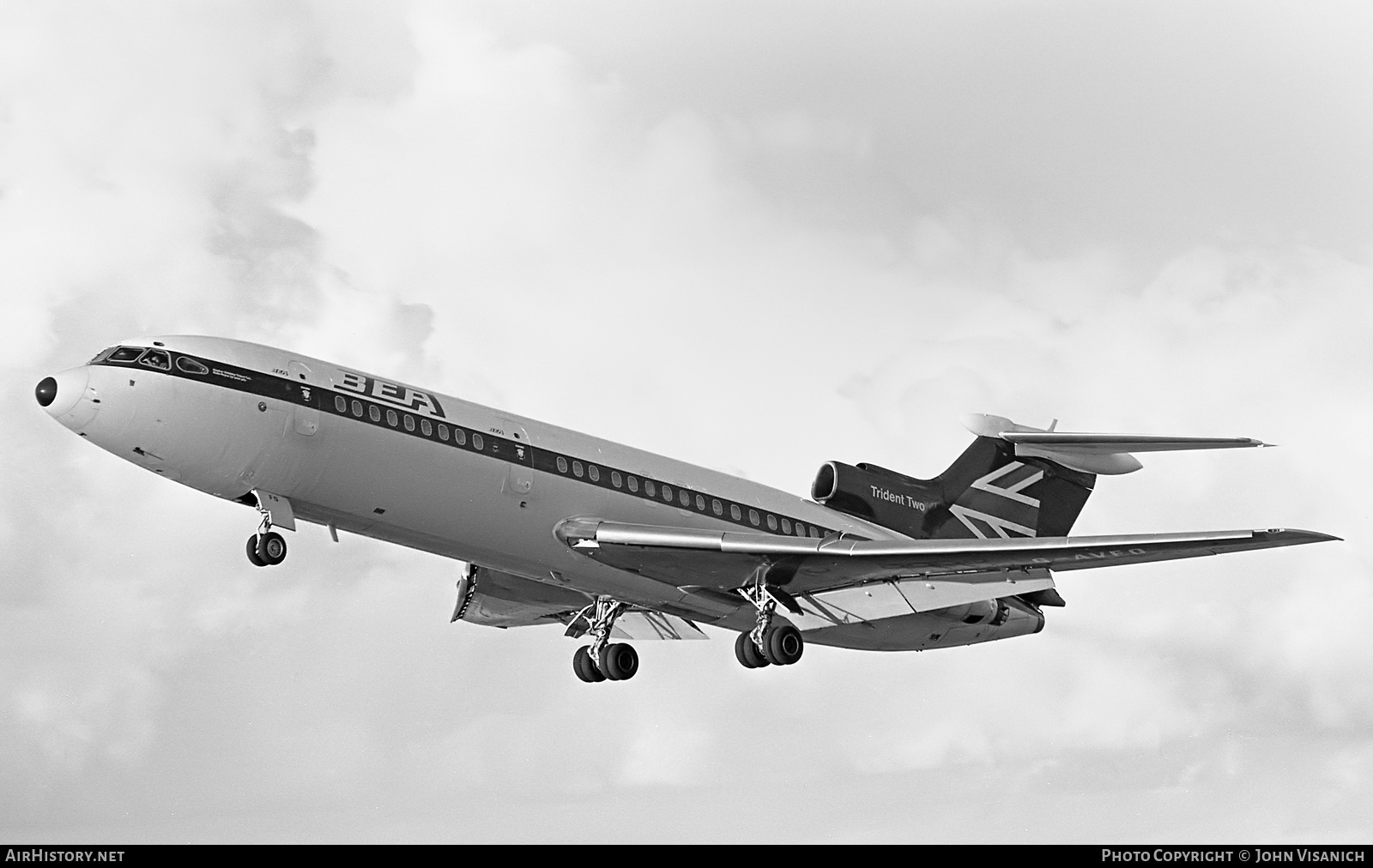 Aircraft Photo of G-AVFO | Hawker Siddeley HS-121 Trident 2E | BEA - British European Airways | AirHistory.net #578284
