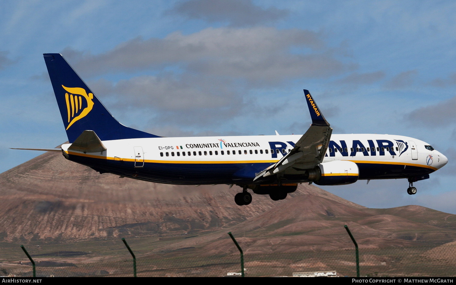 Aircraft Photo of EI-DPG | Boeing 737-8AS | Ryanair | AirHistory.net #578352