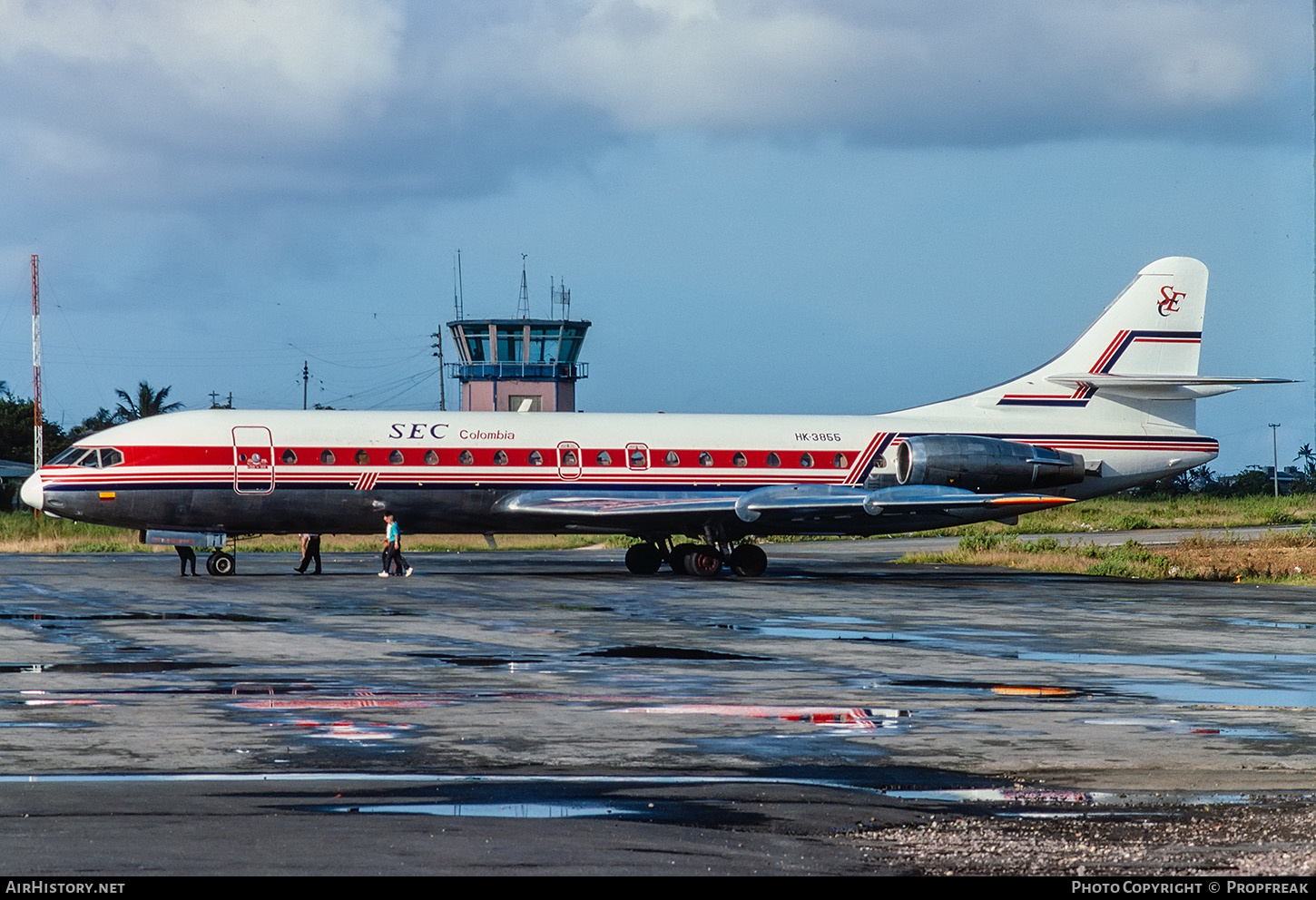 Aircraft Photo of HK-3855 | Sud SE-210 Caravelle 10B3 Super B | SEC - Servício Especializado de Carga | AirHistory.net #578377