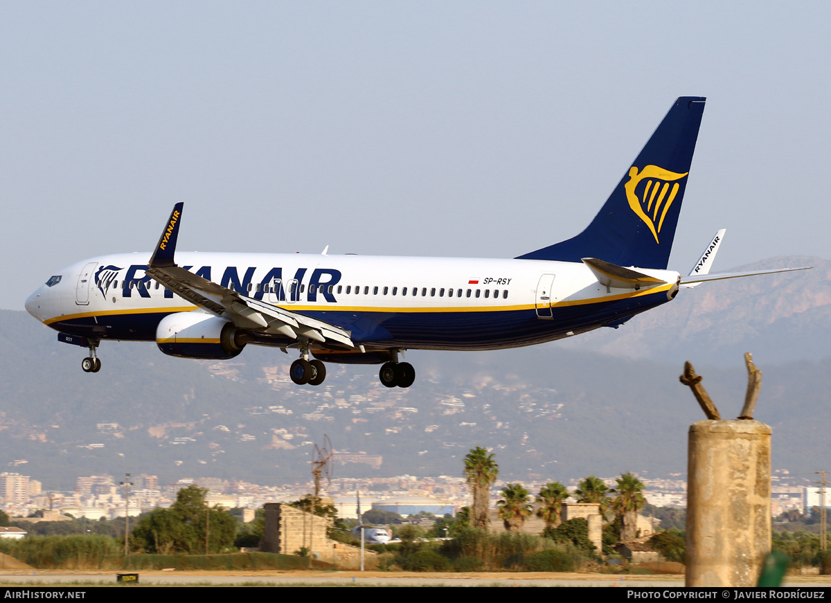 Aircraft Photo of SP-RSY | Boeing 737-800 | Ryanair | AirHistory.net #578404