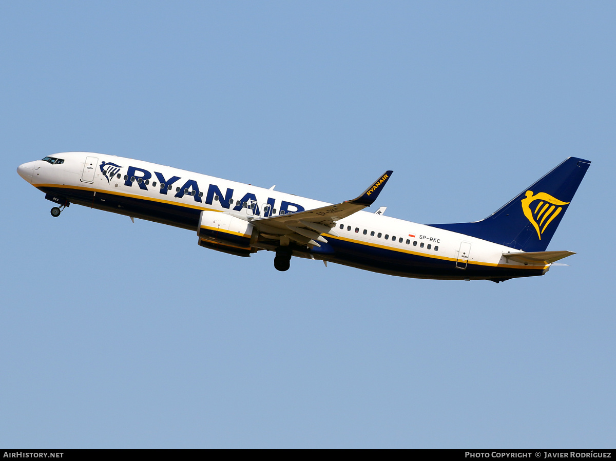 Aircraft Photo of SP-RKC | Boeing 737-8AS | Ryanair | AirHistory.net #578466