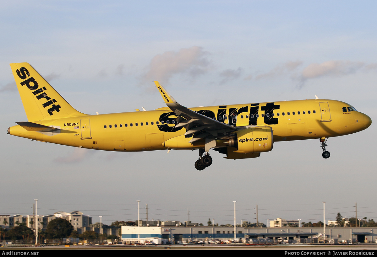 Aircraft Photo of N906NK | Airbus A320-271N | Spirit Airlines | AirHistory.net #578476