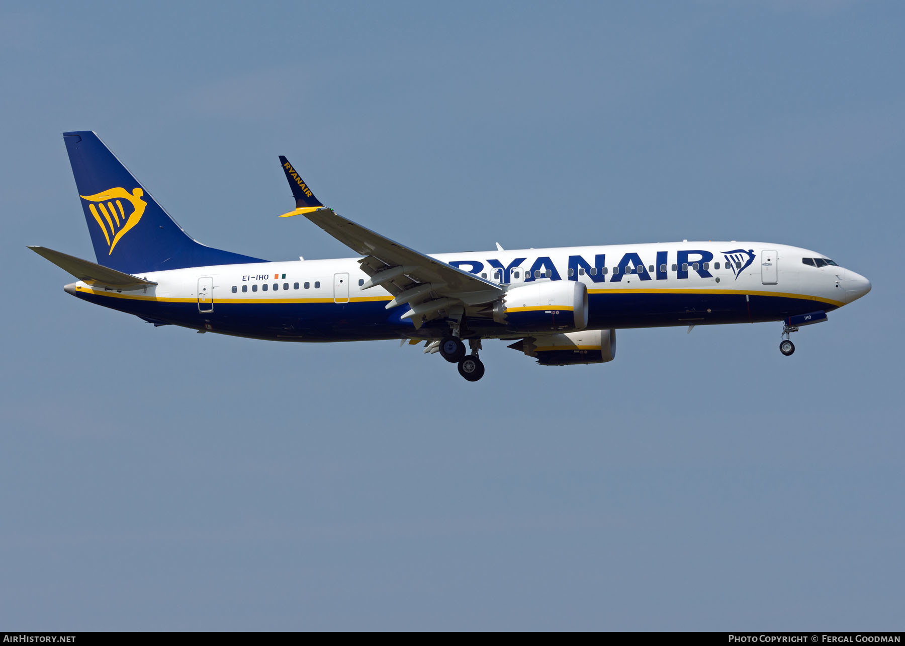 Aircraft Photo of EI-IHO | Boeing 737-8200 Max 200 | Ryanair | AirHistory.net #578483