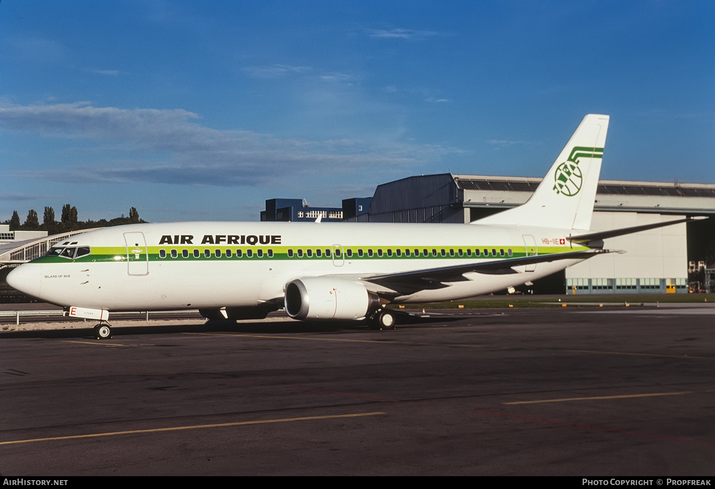 Aircraft Photo of HB-IIE | Boeing 737-3Q8 | Air Afrique | AirHistory.net #578582