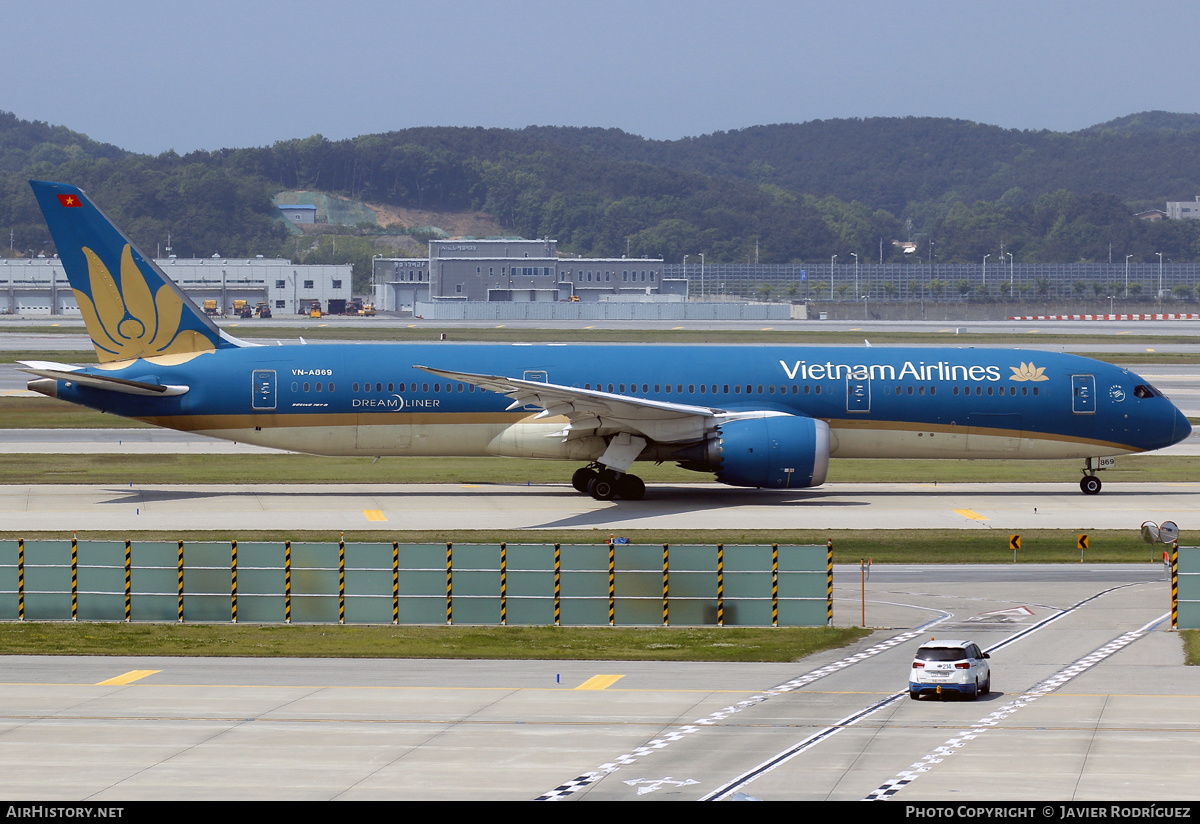 Aircraft Photo of VN-A869 | Boeing 787-9 Dreamliner | Vietnam Airlines | AirHistory.net #578591