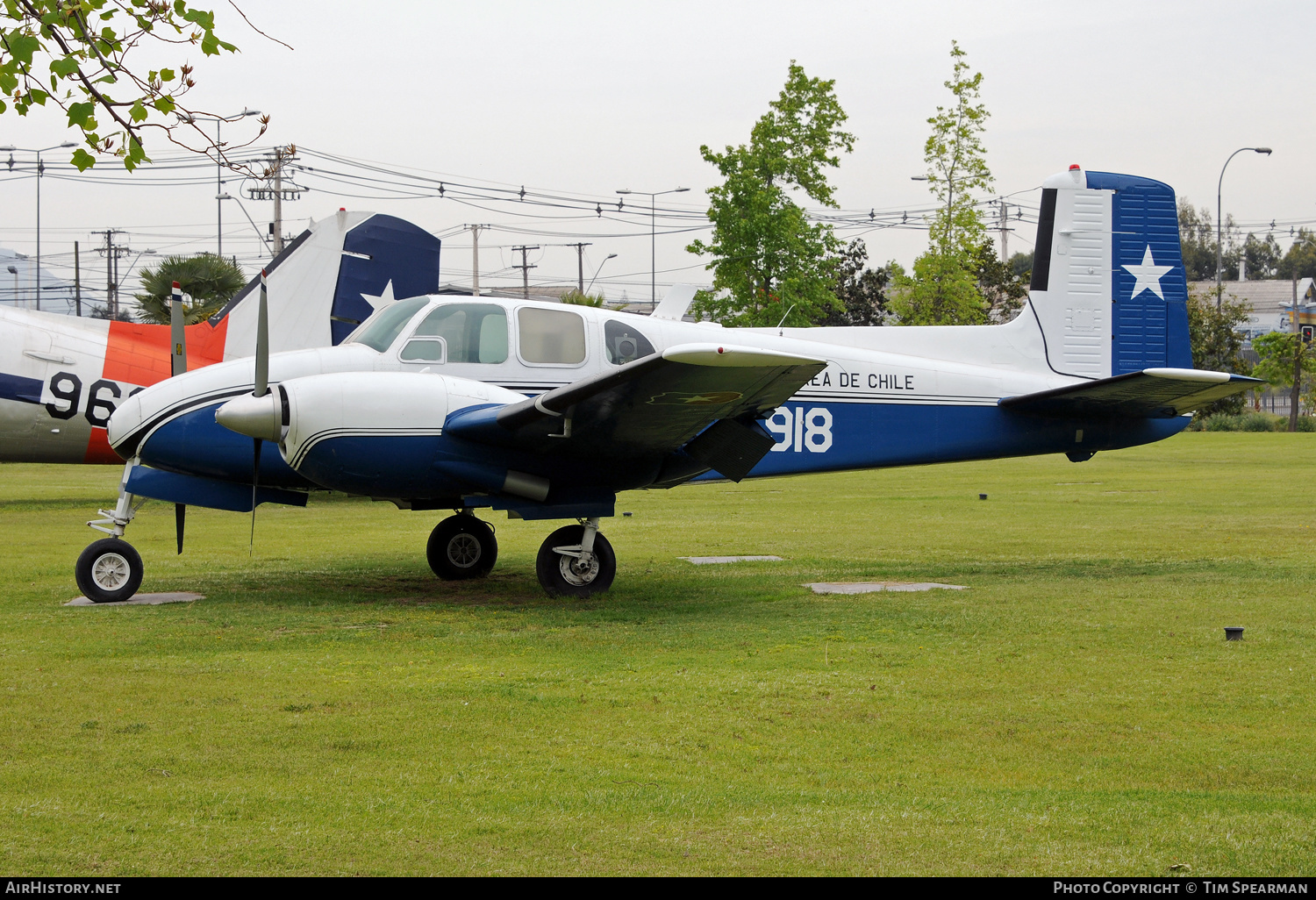 Aircraft Photo of 918 | Beech C50 Twin Bonanza | Chile - Air Force | AirHistory.net #578616