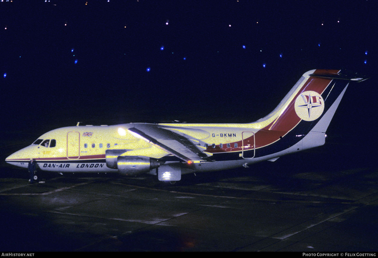 Aircraft Photo of G-BKMN | British Aerospace BAe-146-100 | Dan-Air London | AirHistory.net #578626