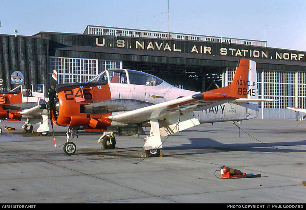 Aircraft Photo of 138245 / 8245 | North American T-28B Trojan | USA - Navy | AirHistory.net #578641