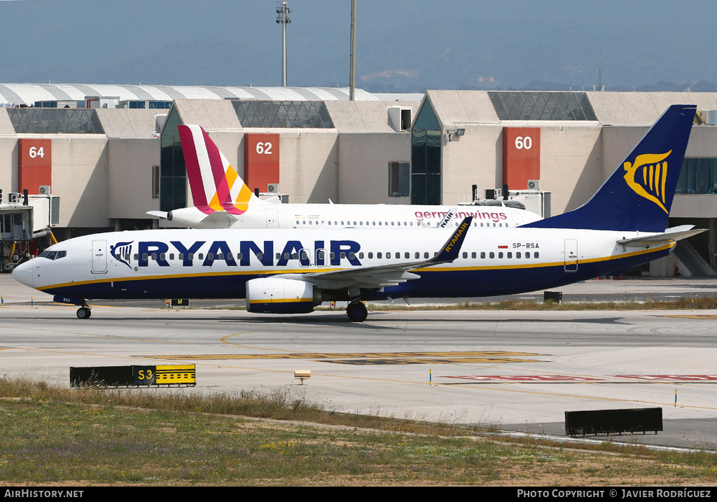 Aircraft Photo of SP-RSA | Boeing 737-8AS | Ryanair | AirHistory.net #578657