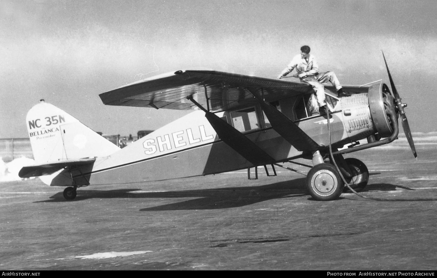 Aircraft Photo of NC35N | Bellanca CH-300 Pacemaker | Shell | AirHistory.net #578735