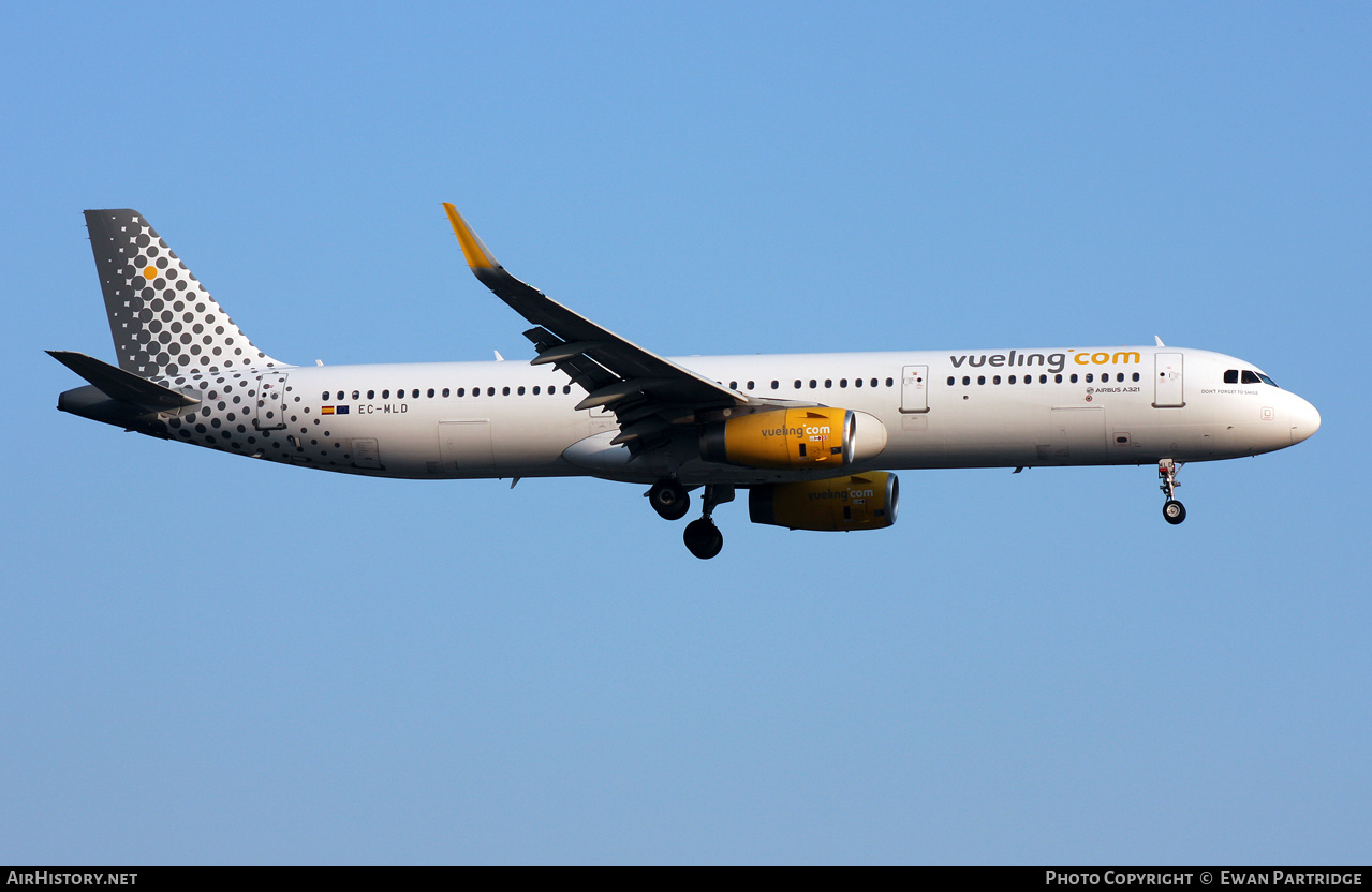 Aircraft Photo of EC-MLD | Airbus A321-231 | Vueling Airlines | AirHistory.net #578765