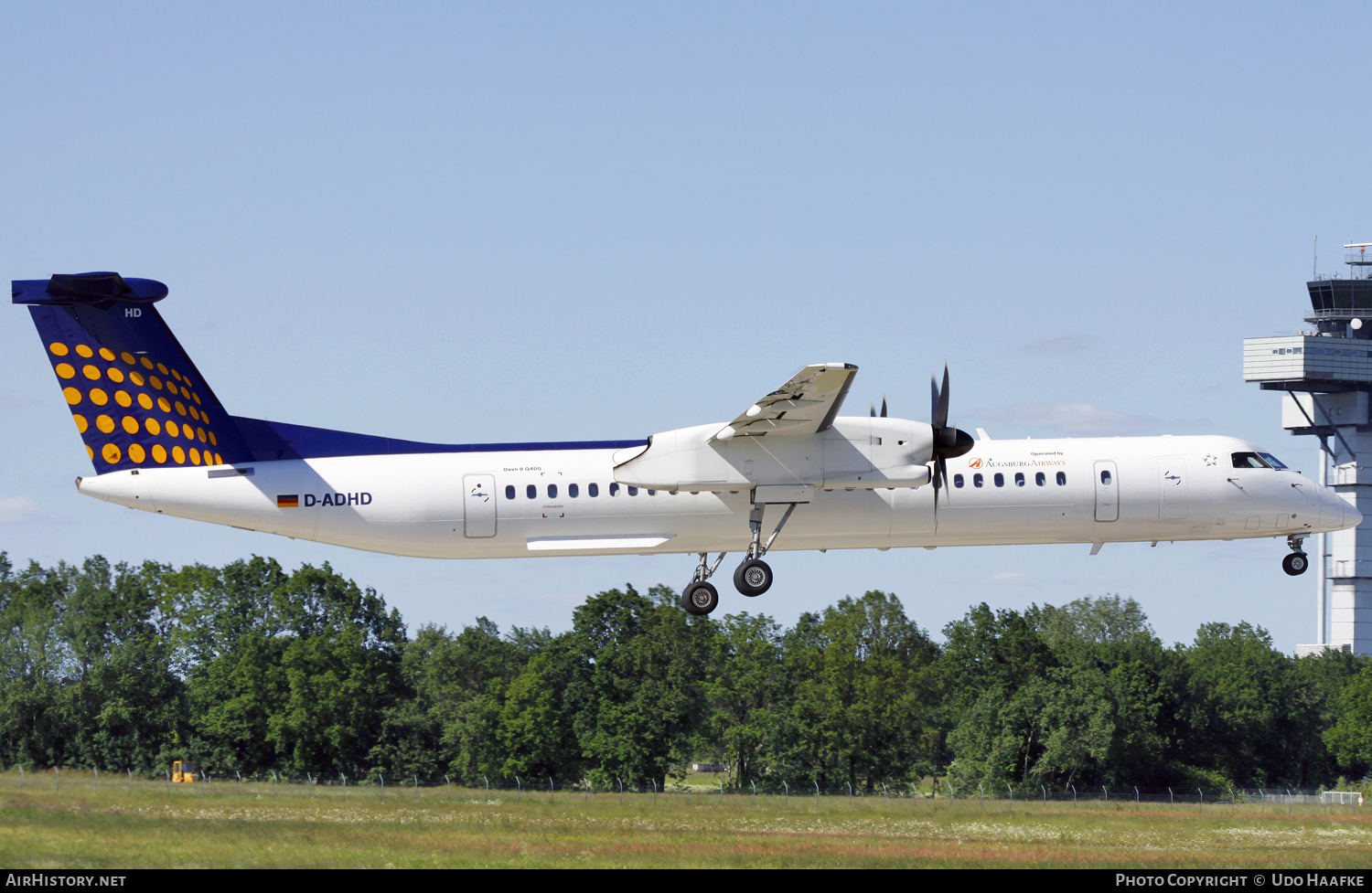 Aircraft Photo of D-ADHD | Bombardier DHC-8-402 Dash 8 | Augsburg Airways | AirHistory.net #578778