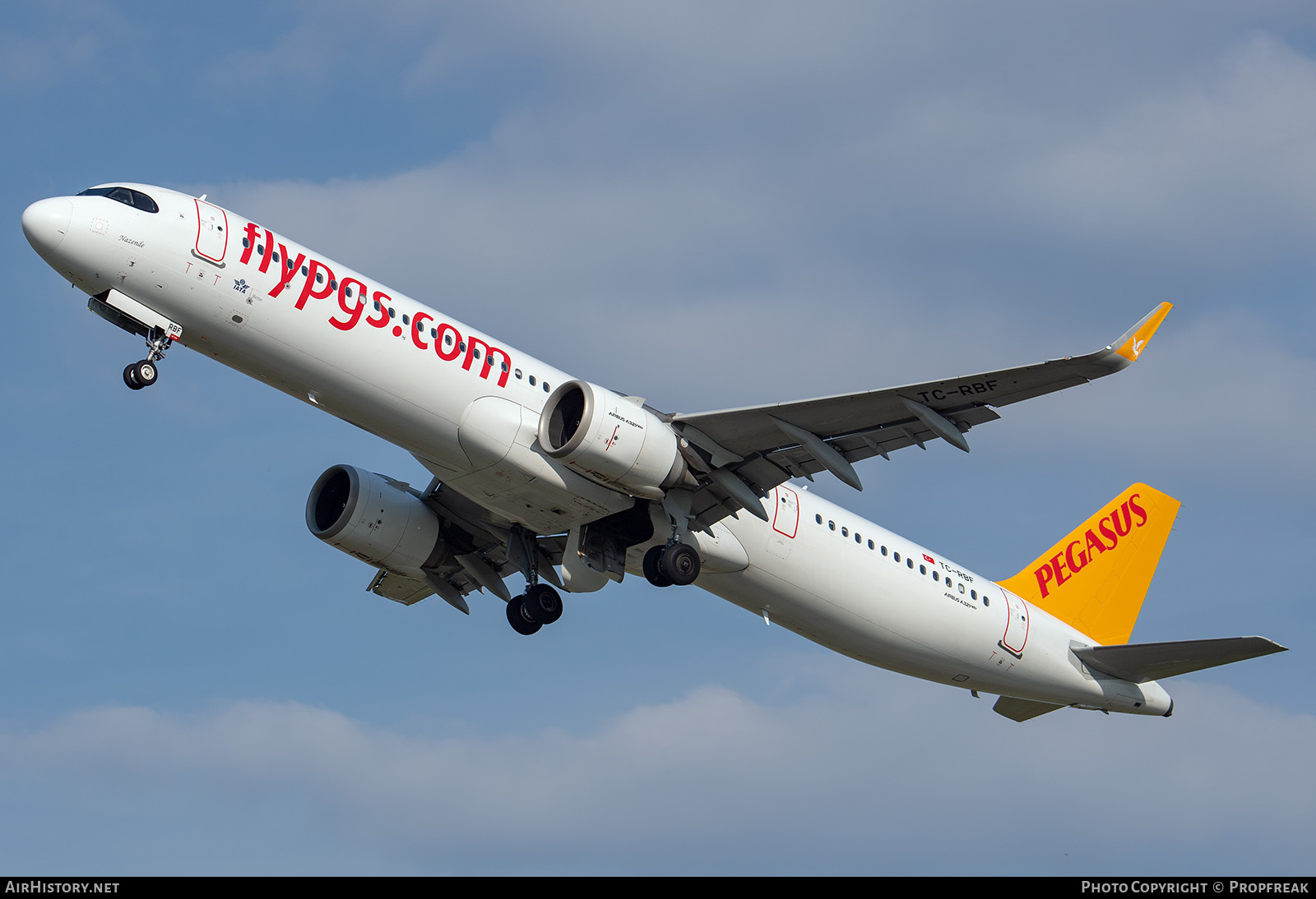 Aircraft Photo of TC-RBF | Airbus A321-251N | Pegasus Airlines | AirHistory.net #578795