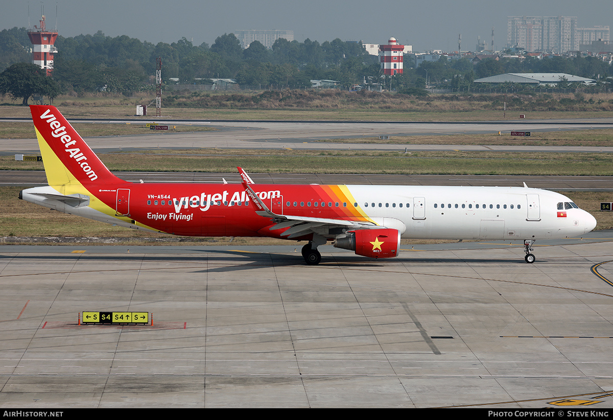 Aircraft Photo of VN-A544 | Airbus A321-211 | VietJet Air | AirHistory.net #578799
