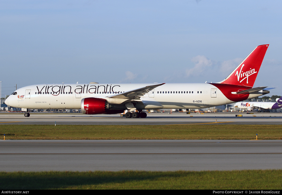 Aircraft Photo of G-VZIG | Boeing 787-9 Dreamliner | Virgin Atlantic Airways | AirHistory.net #578980