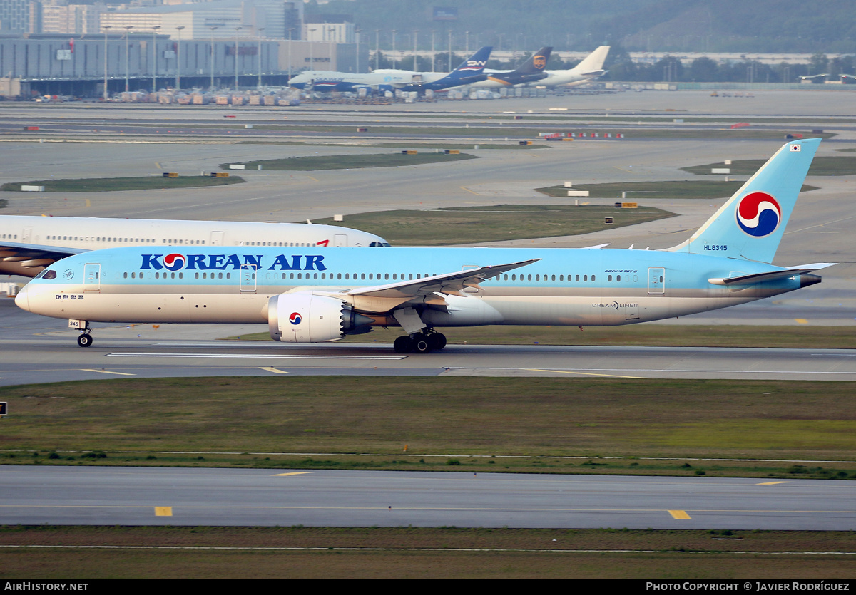 Aircraft Photo of HL8345 | Boeing 787-9 Dreamliner | Korean Air | AirHistory.net #578990