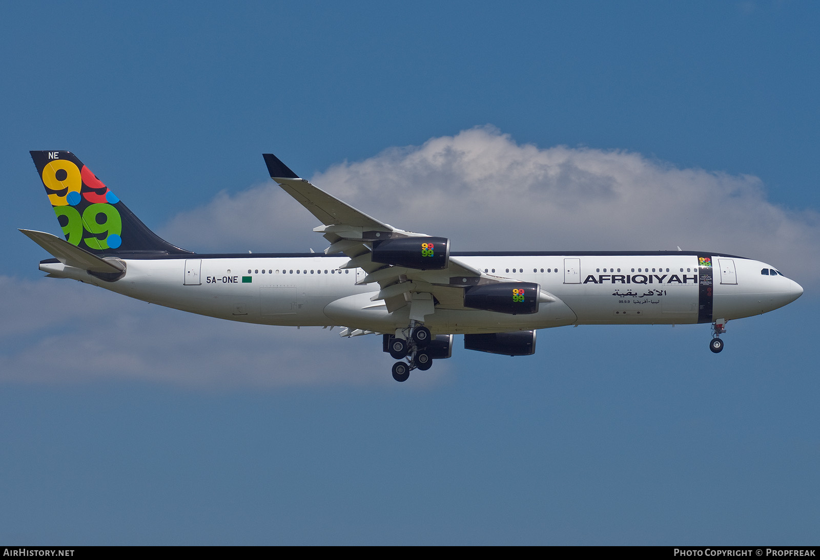 Aircraft Photo of 5A-ONE | Airbus A340-213 | Afriqiyah Airways | AirHistory.net #579008