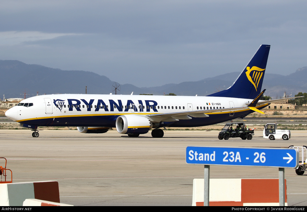 Aircraft Photo of EI-HGO | Boeing 737-8200 Max 200 | Ryanair | AirHistory.net #579010