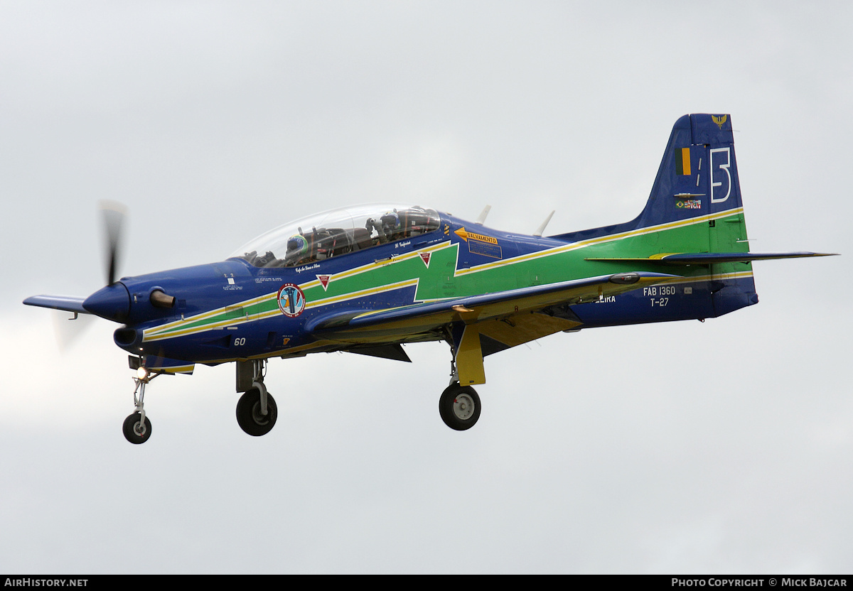 Aircraft Photo of 1360 | Embraer T-27 Tucano | Brazil - Air Force | AirHistory.net #579034