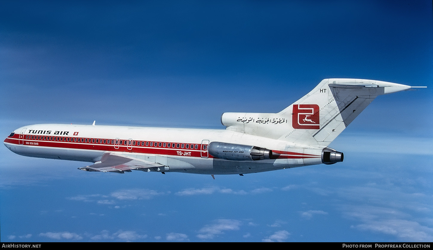 Aircraft Photo of TS-JHT | Boeing 727-2H3/Adv | Tunis Air | AirHistory.net #579038