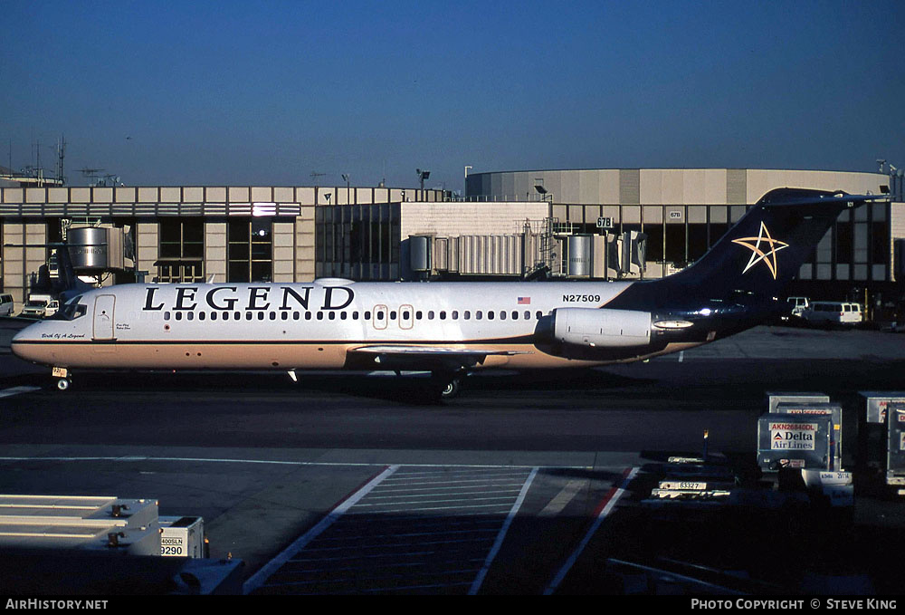 Aircraft Photo of N27509 | McDonnell Douglas DC-9-32 | Legend Airlines | AirHistory.net #579061