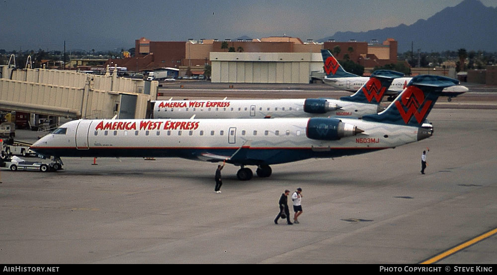 Aircraft Photo of N503MJ | Bombardier CRJ-700 (CL-600-2C10) | America West Express | AirHistory.net #579063