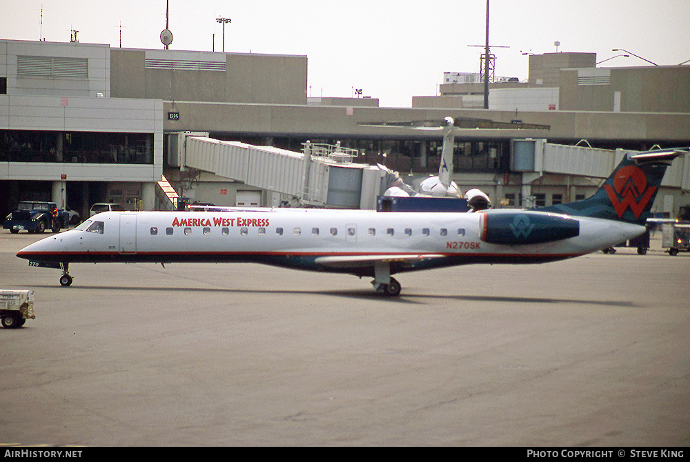 Aircraft Photo of N270SK | Embraer ERJ-145LR (EMB-145LR) | America West Express | AirHistory.net #579068