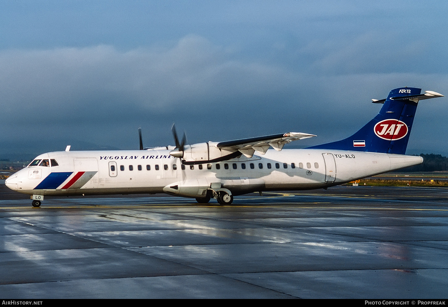 Aircraft Photo of YU-ALO | ATR ATR-72-201 | JAT Yugoslav Airlines - Jugoslovenski Aerotransport | AirHistory.net #579101