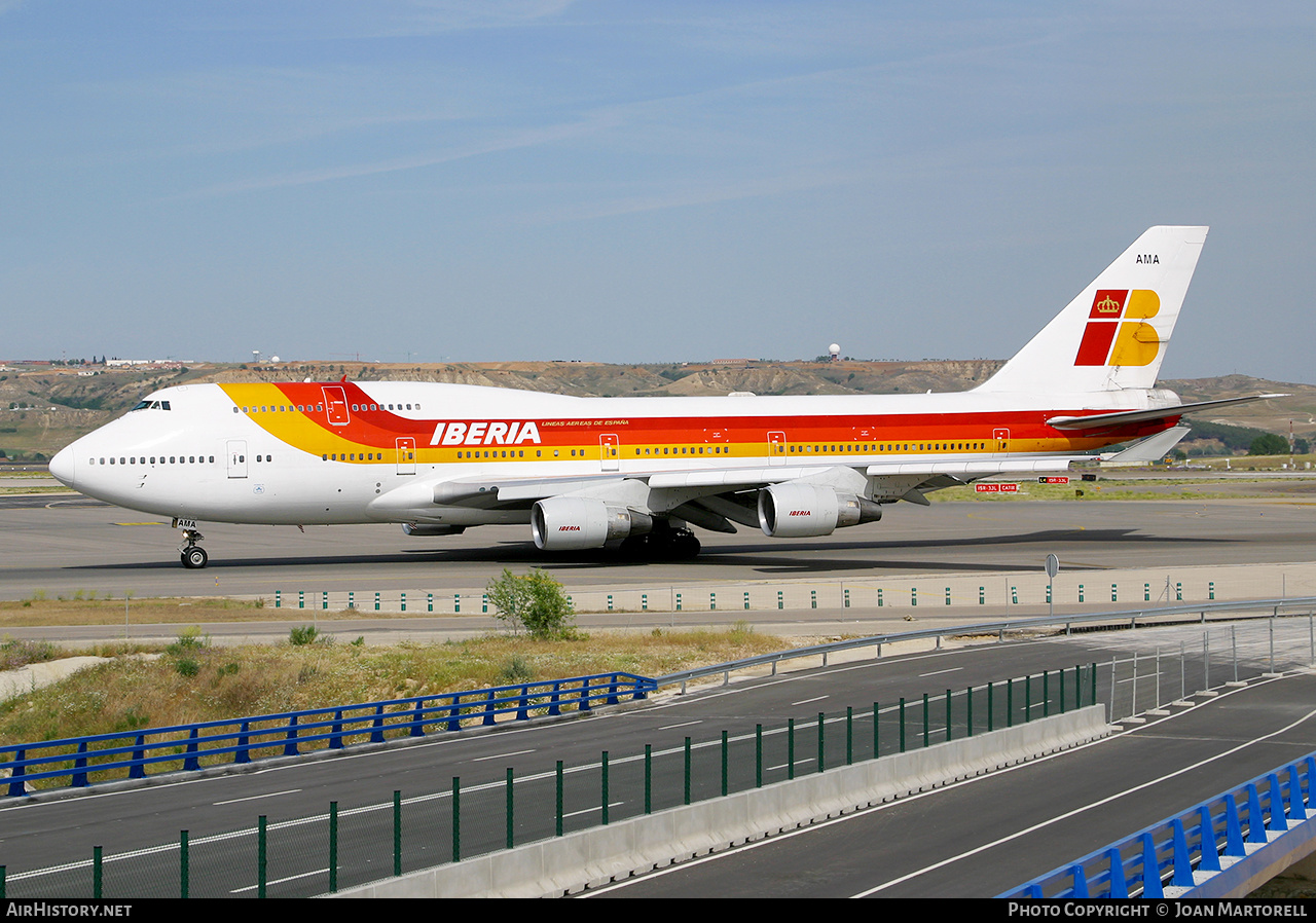 Aircraft Photo of TF-AMA | Boeing 747-412 | Iberia | AirHistory.net #579108