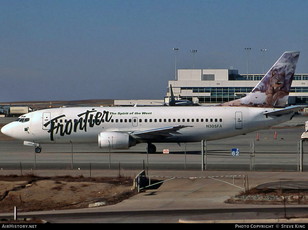 Aircraft Photo of N305FA | Boeing 737-36Q | Frontier Airlines | AirHistory.net #579113