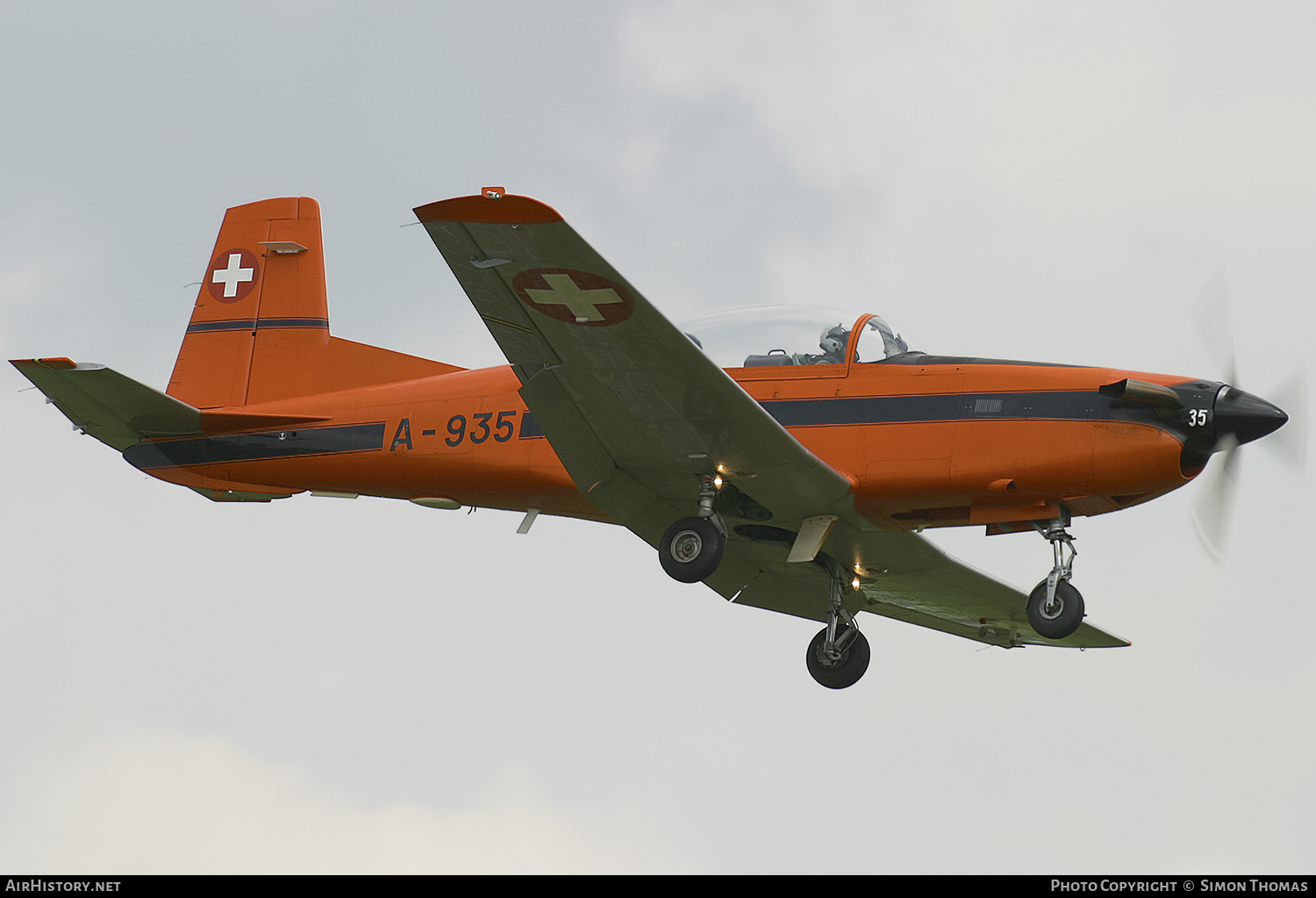 Aircraft Photo of A-935 | Pilatus PC-7 | Switzerland - Air Force | AirHistory.net #579121