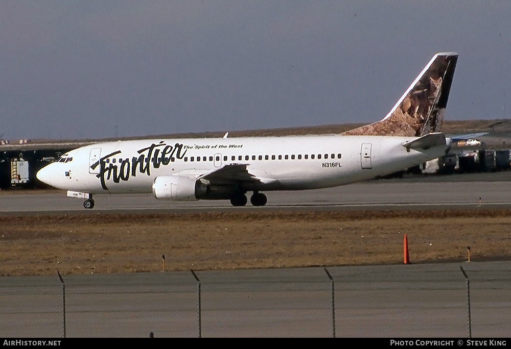 Aircraft Photo of N316FL | Boeing 737-36E | Frontier Airlines | AirHistory.net #579135