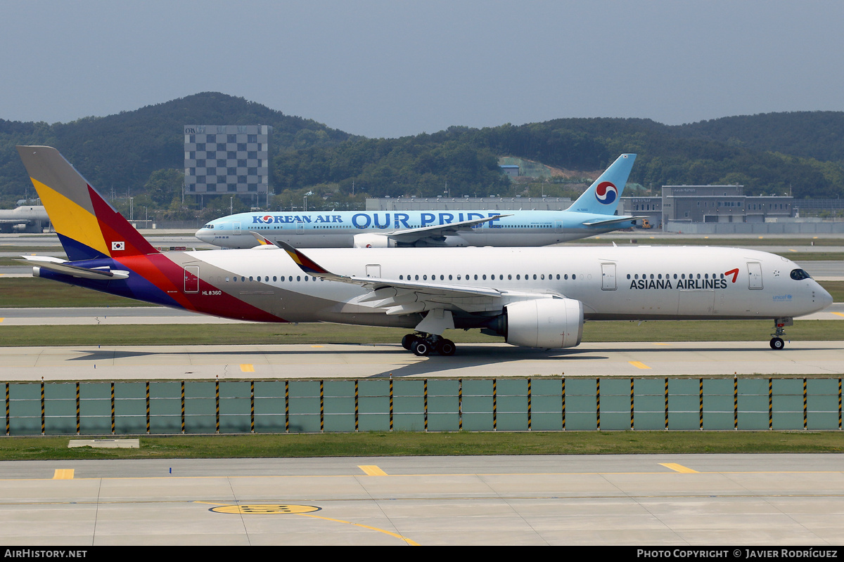 Aircraft Photo of HL8360 | Airbus A350-941 | Asiana Airlines | AirHistory.net #579165