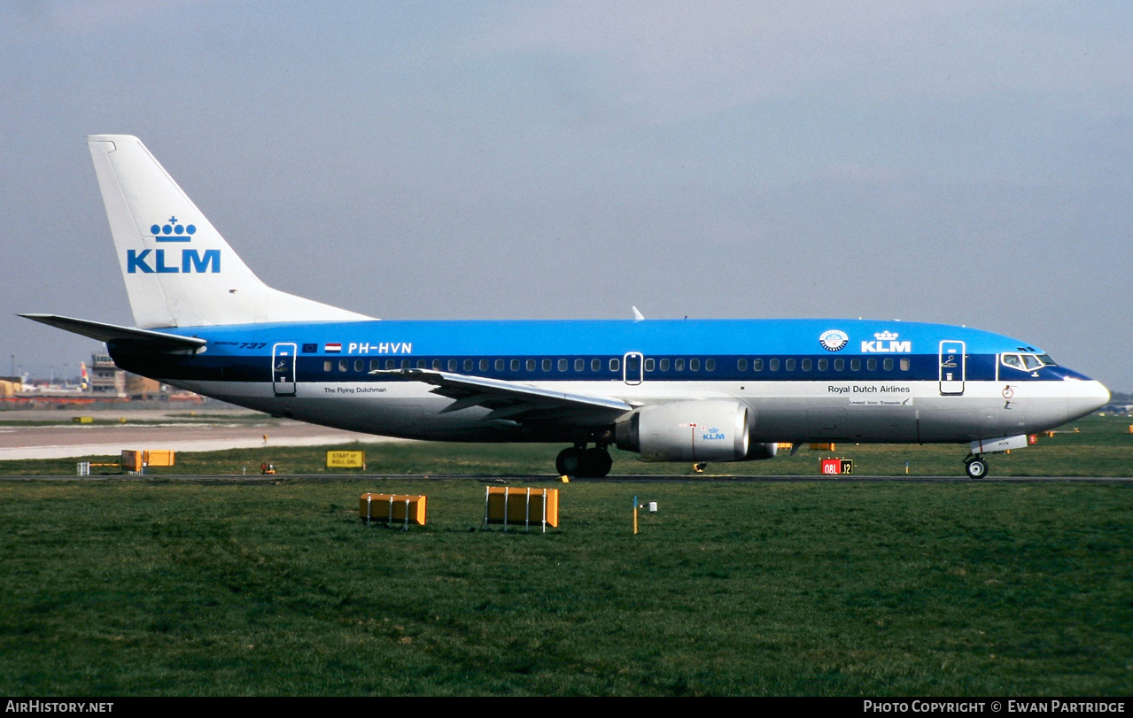 Aircraft Photo of PH-HVN | Boeing 737-3K2 | KLM - Royal Dutch Airlines | AirHistory.net #579224