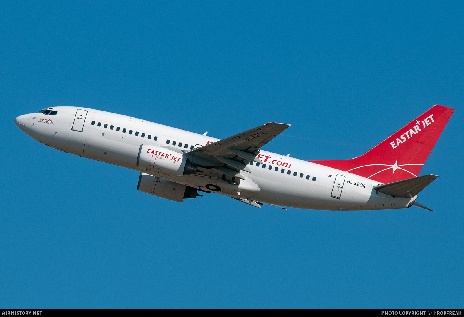 Aircraft Photo of HL8204 | Boeing 737-73V | Eastar Jet | AirHistory.net #579237