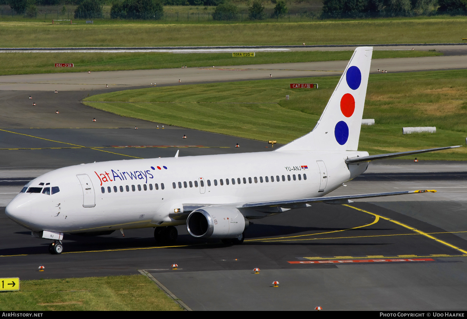 Aircraft Photo of YU-ANJ | Boeing 737-3H9 | Jat Airways | AirHistory.net #579250