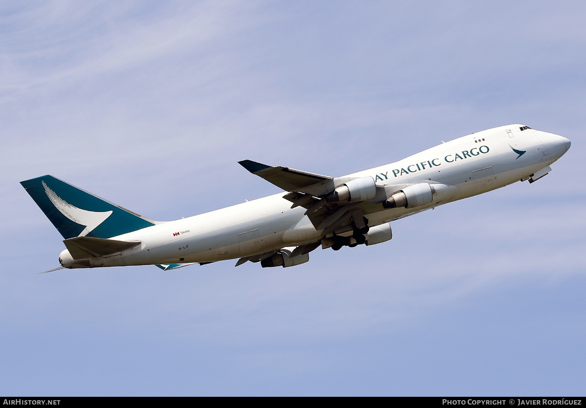 Aircraft Photo of B-LIF | Boeing 747-467F/ER/SCD | Cathay Pacific Airways Cargo | AirHistory.net #579334