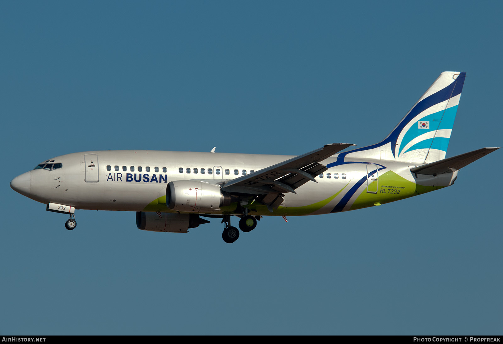 Aircraft Photo of HL7232 | Boeing 737-58E | Air Busan | AirHistory.net #579359