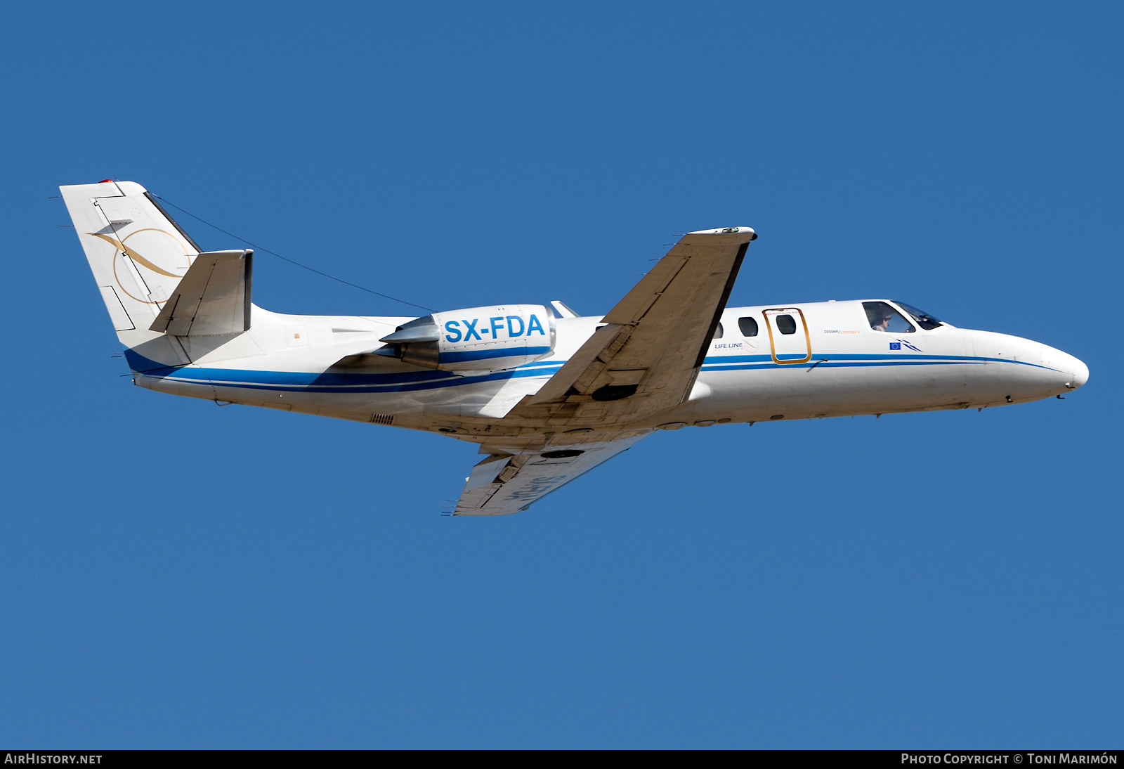 Aircraft Photo of SX-FDA | Cessna 550 Citation II | Life Line Aviation | AirHistory.net #579402