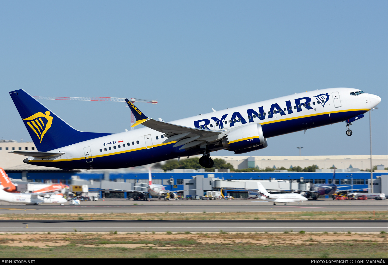 Aircraft Photo of SP-RZI | Boeing 737-8200 Max 200 | Ryanair | AirHistory.net #579404