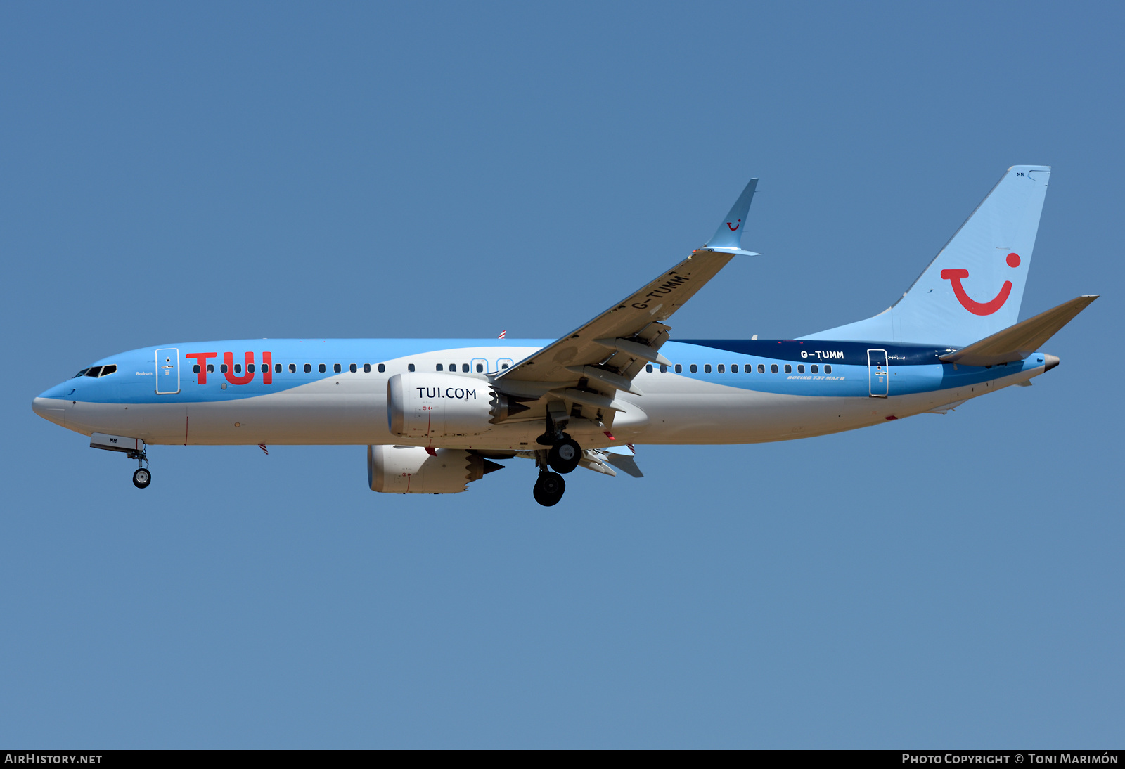 Aircraft Photo of G-TUMM | Boeing 737-8 Max 8 | TUI | AirHistory.net #579411