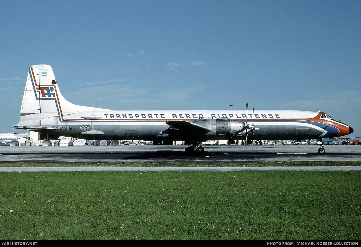 Aircraft Photo of LV-JTN | Canadair CL-44D4-6 | Transporte Aereo Rioplatense - TAR | AirHistory.net #579451