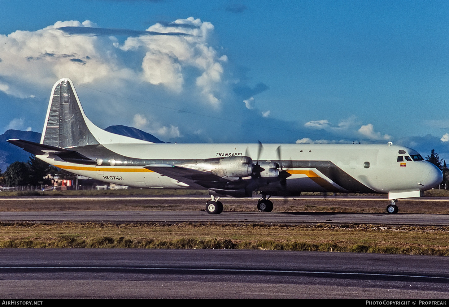 Aircraft Photo of HK-3716X | Lockheed L-188C(F) Electra | TransAPEL - Aerolíneas Petroleras del Llano | AirHistory.net #579455