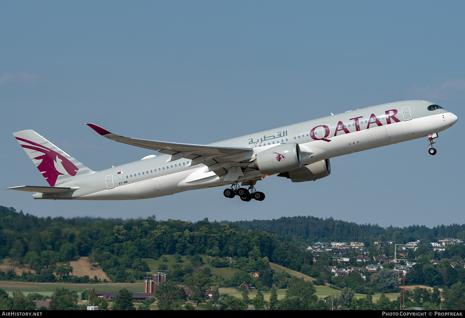 Aircraft Photo of A7-AMI | Airbus A350-941 | Qatar Airways | AirHistory.net #579465