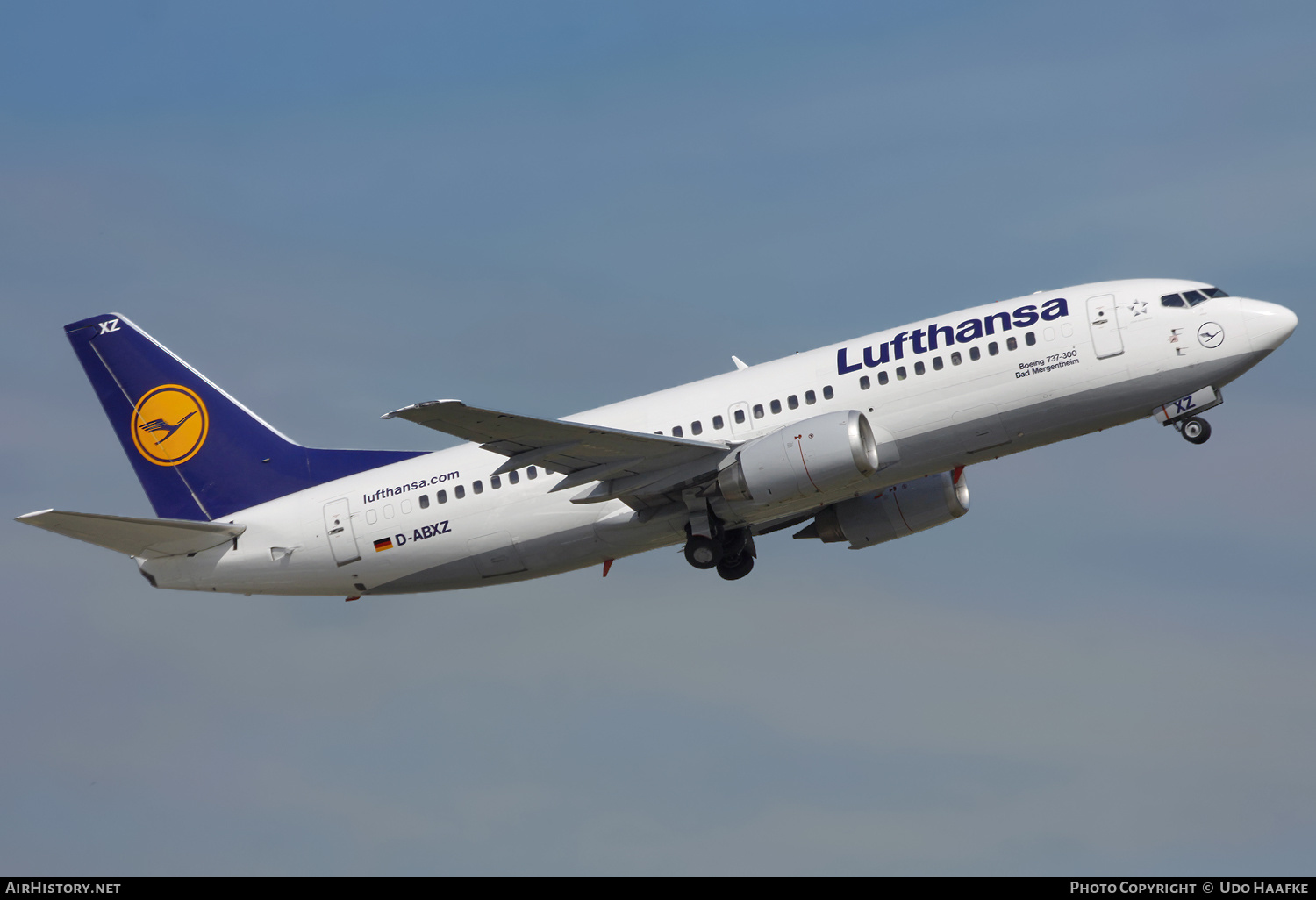 Aircraft Photo of D-ABXZ | Boeing 737-330 | Lufthansa | AirHistory.net #579478