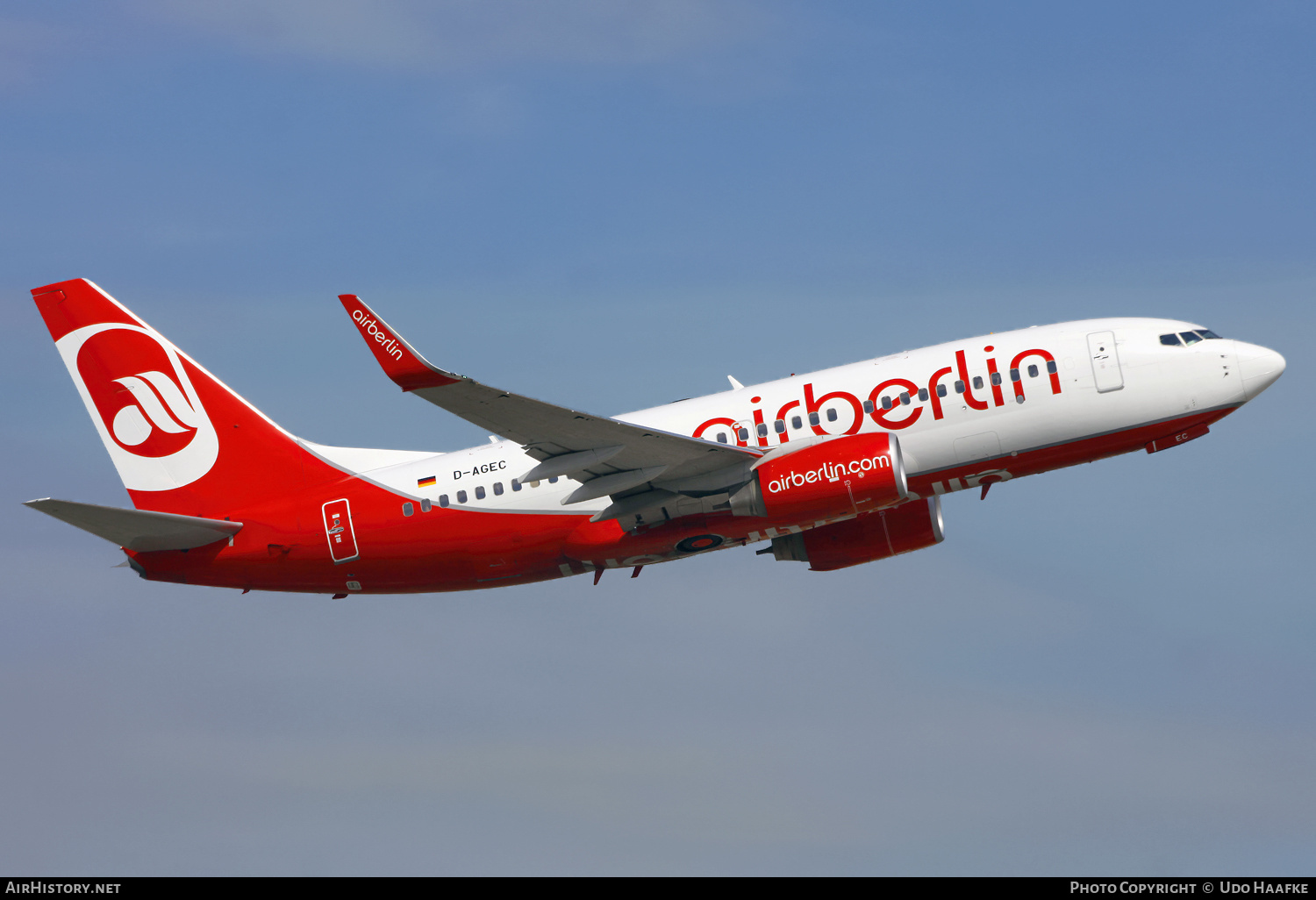 Aircraft Photo of D-AGEC | Boeing 737-76J | Air Berlin | AirHistory.net #579481