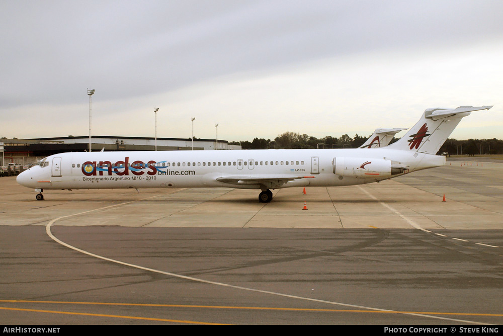 Aircraft Photo of LV-CCJ | McDonnell Douglas MD-83 (DC-9-83) | Andes Líneas Aéreas | AirHistory.net #579498